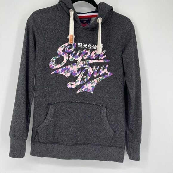 SuperDry Gray Hawaiian Hoodie - Picture 1 of 8